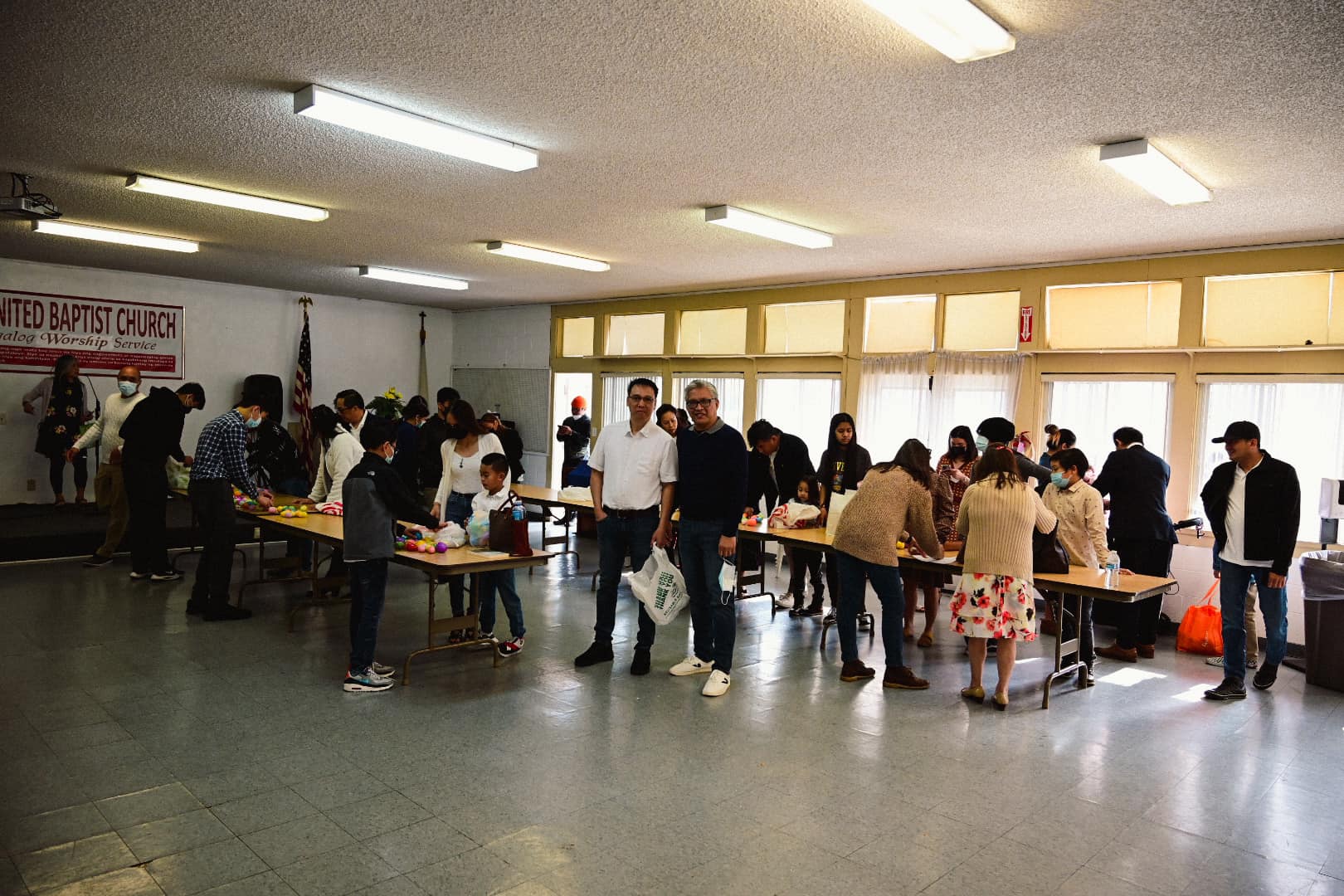 Church community gathering in Southampton, Nova Scotia